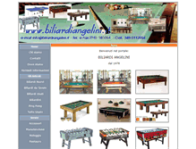 Tablet Screenshot of biliardiangelini.it